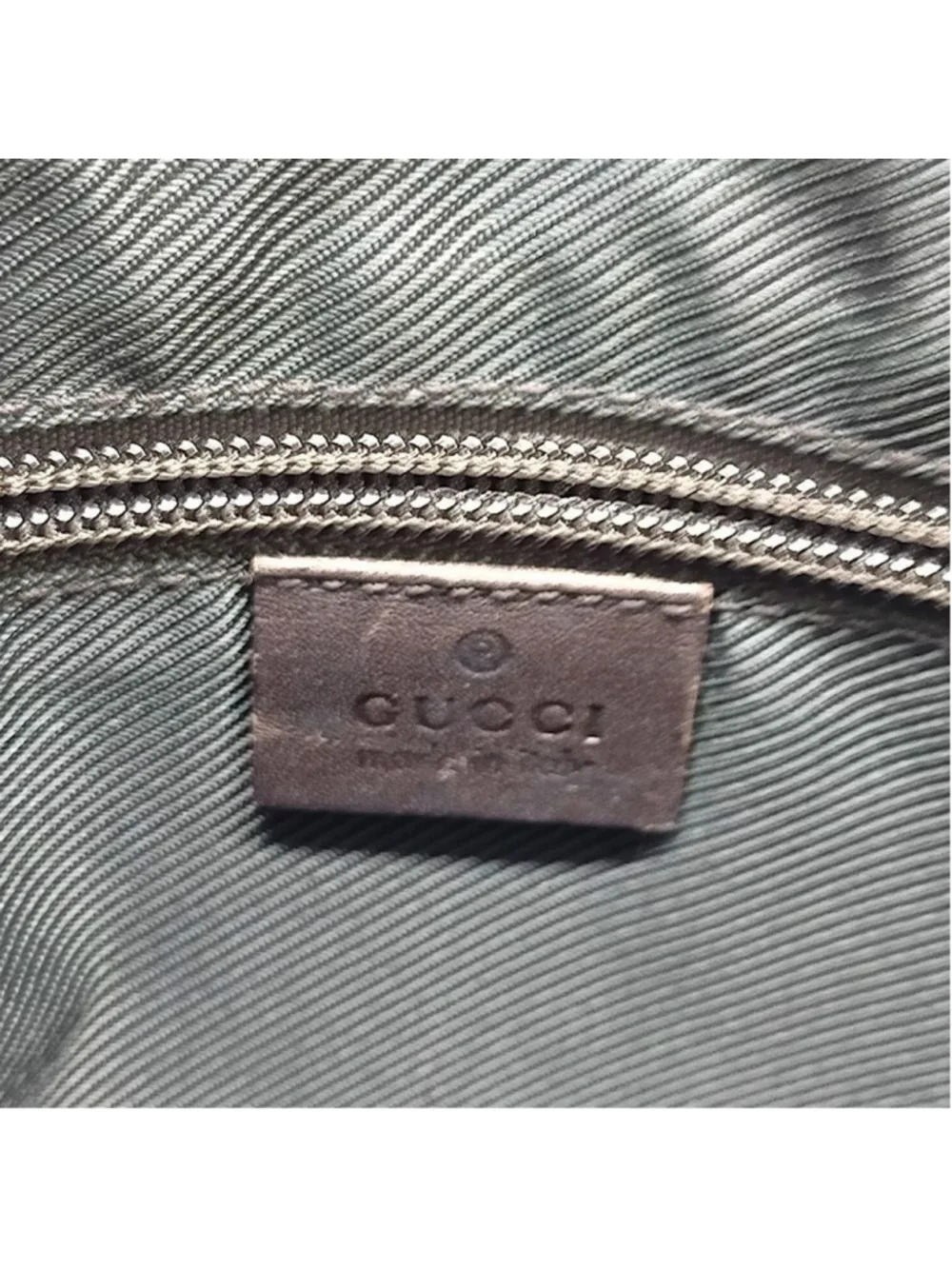 GUCCI GG Monogram Coated Canvas Brown Leather Crossbody Messenger Bag VINTAGE